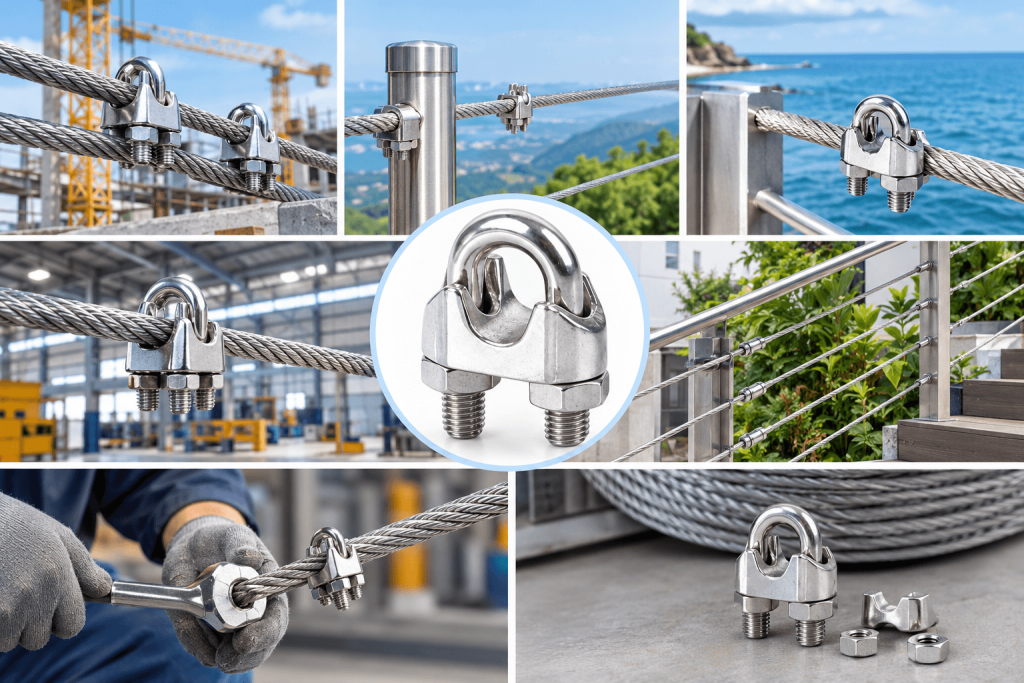 Ứng dụng của ốc siết cáp thép không gỉ Mỹ