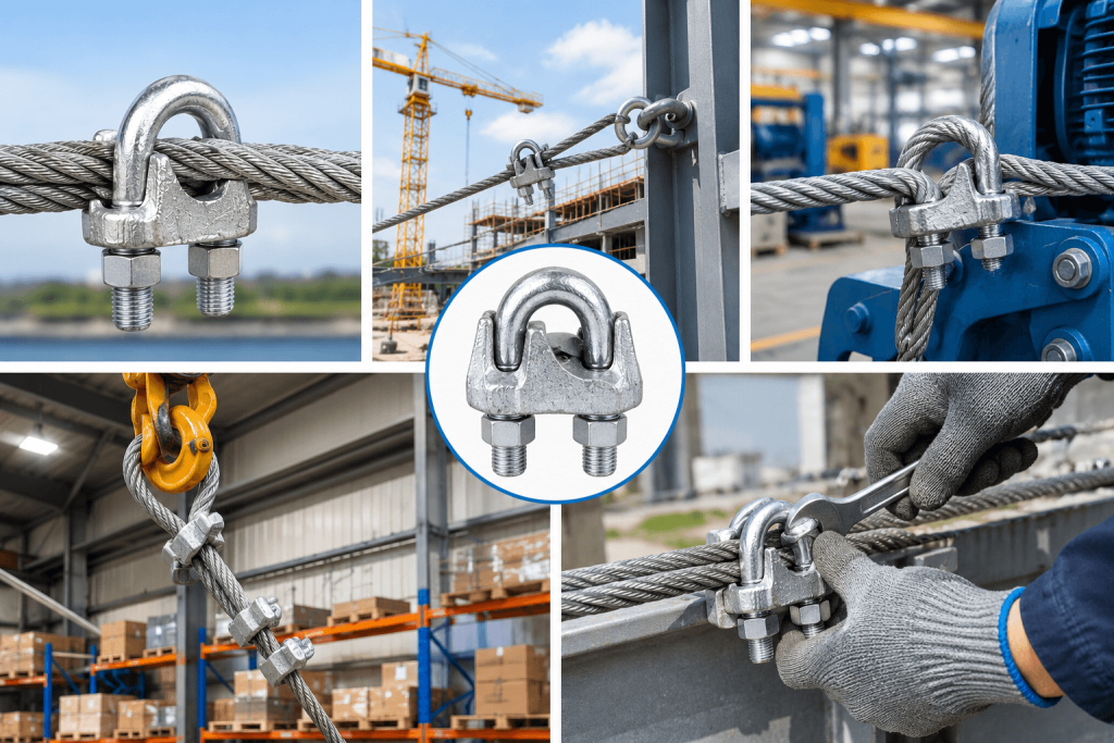 Ứng Dụng Của Ốc Siết Cáp Kiểu Mỹ Rèn Ép Mạ Nhúng Nóng