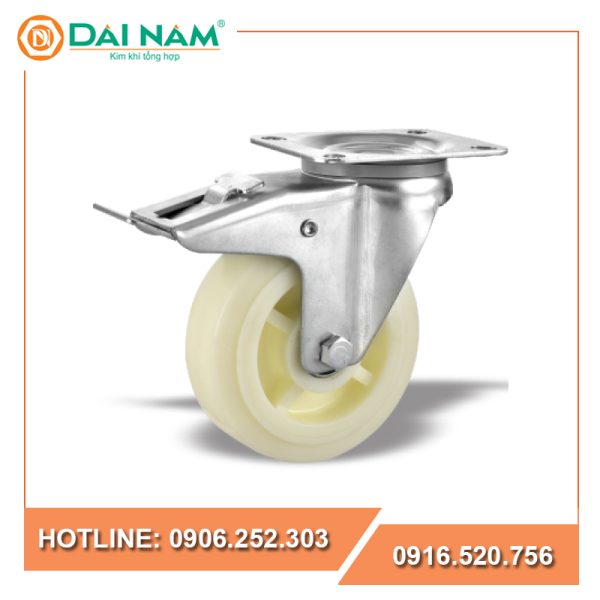 Bánh xe nhựa PP vòng bi kép