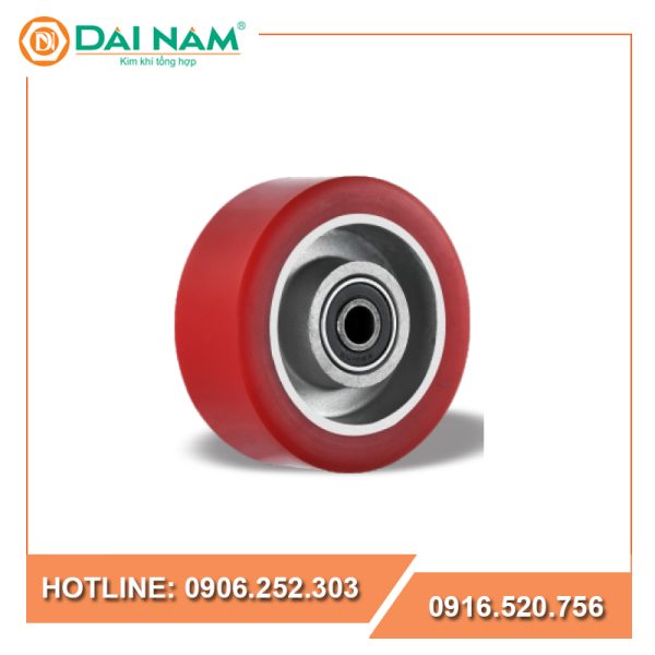 Bánh xe PU lõi nhôm vòng bi kép