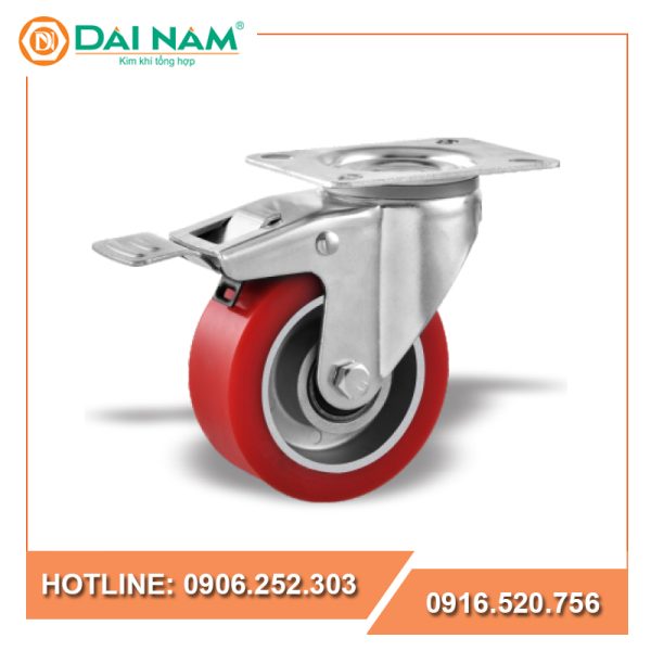 Bánh xe PU lõi nhôm vòng bi kép