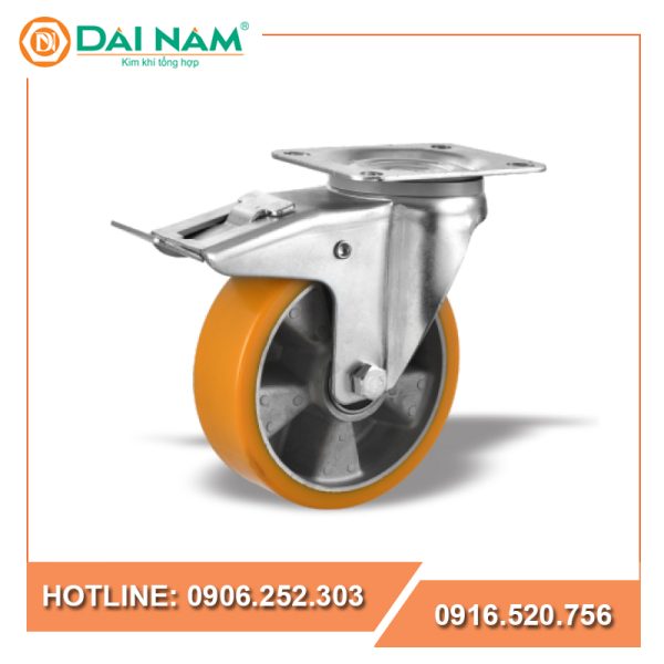 Bánh xe PU lõi sắt vòng bi sắt