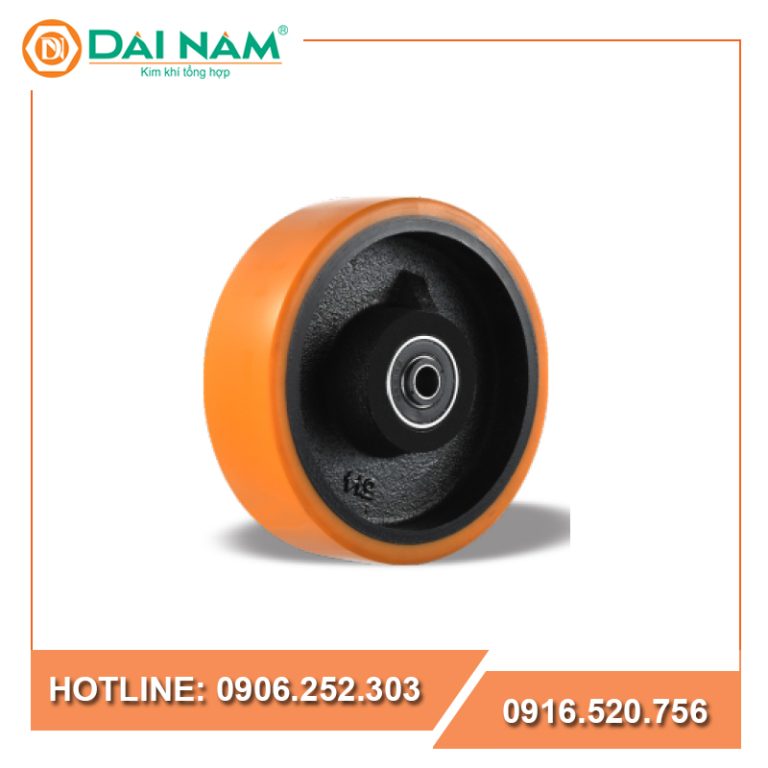 Bánh xe PU lõi sắt vòng bi sắt