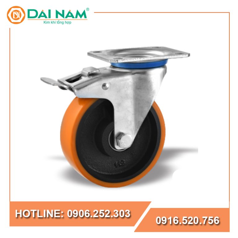 Bánh xe PU lõi sắt vòng bi sắt