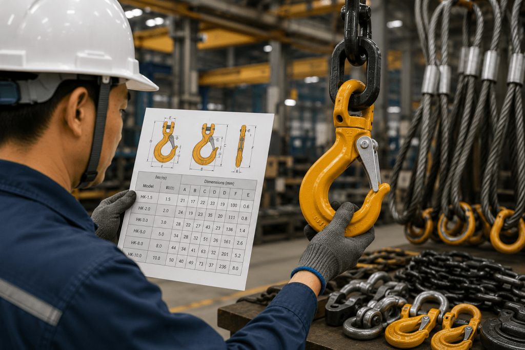 cách đọc thông số móc cẩu