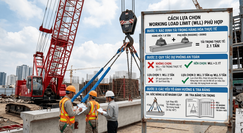 cách lựa chọn working load limit phù hợp