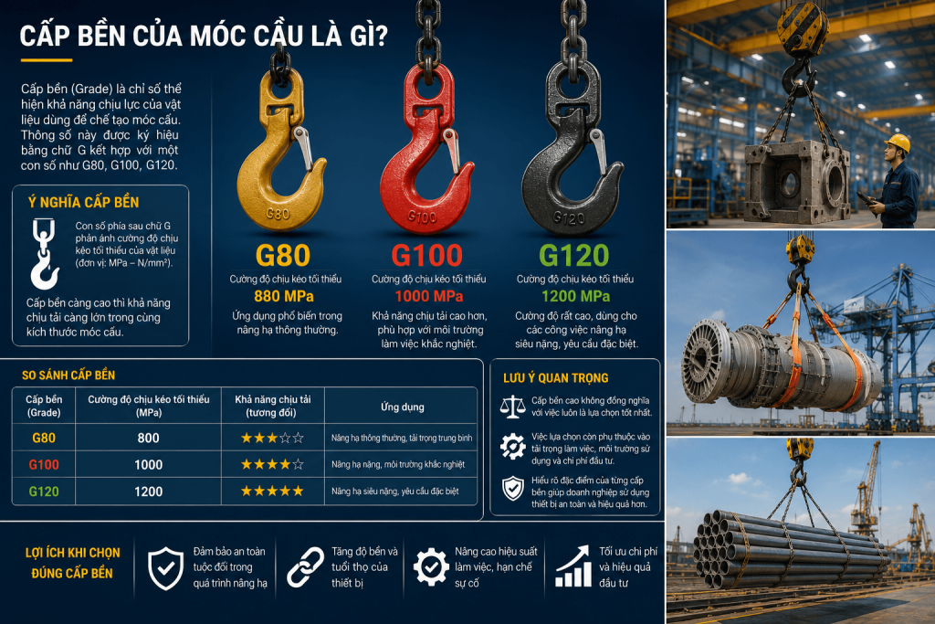 cấp bền của móc cẩu là gì