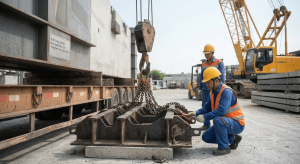 hạ tải và tháo móc đúng cách