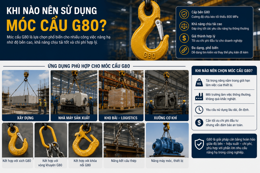 khi nào nên sử dụng móc cẩu G80