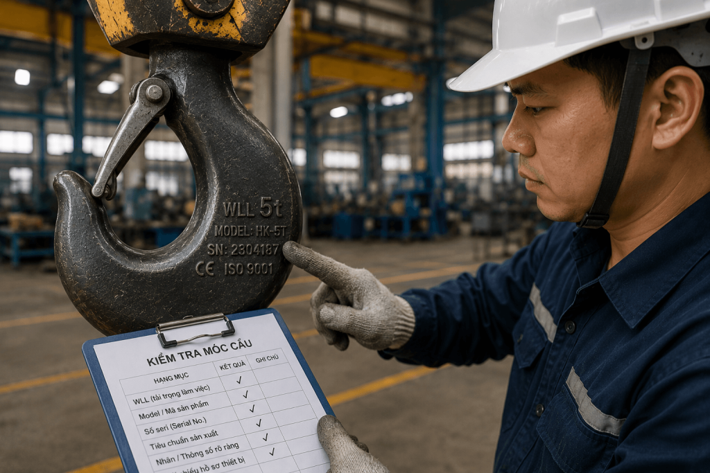 kiểm tra thân móc cẩu