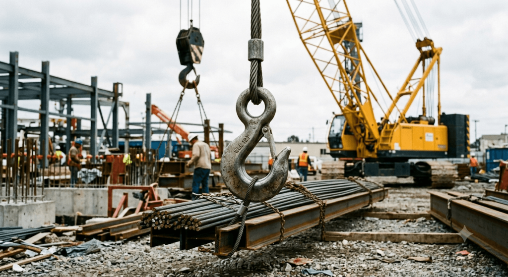 móc cẩu đơn là một trong những các loại móc cẩu phổ biến hiện nay