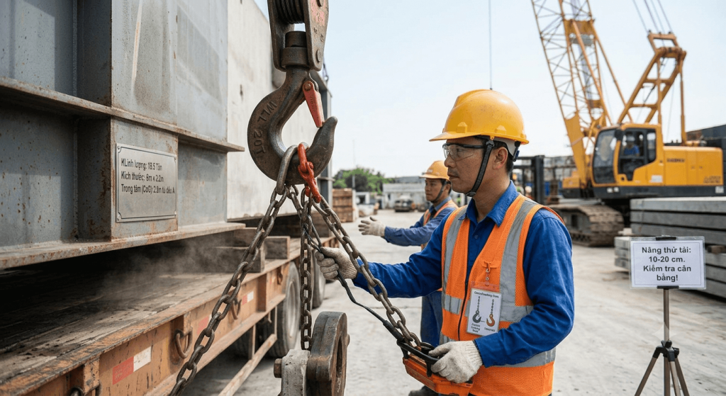 nâng thu tải trước khi nâng chính thức