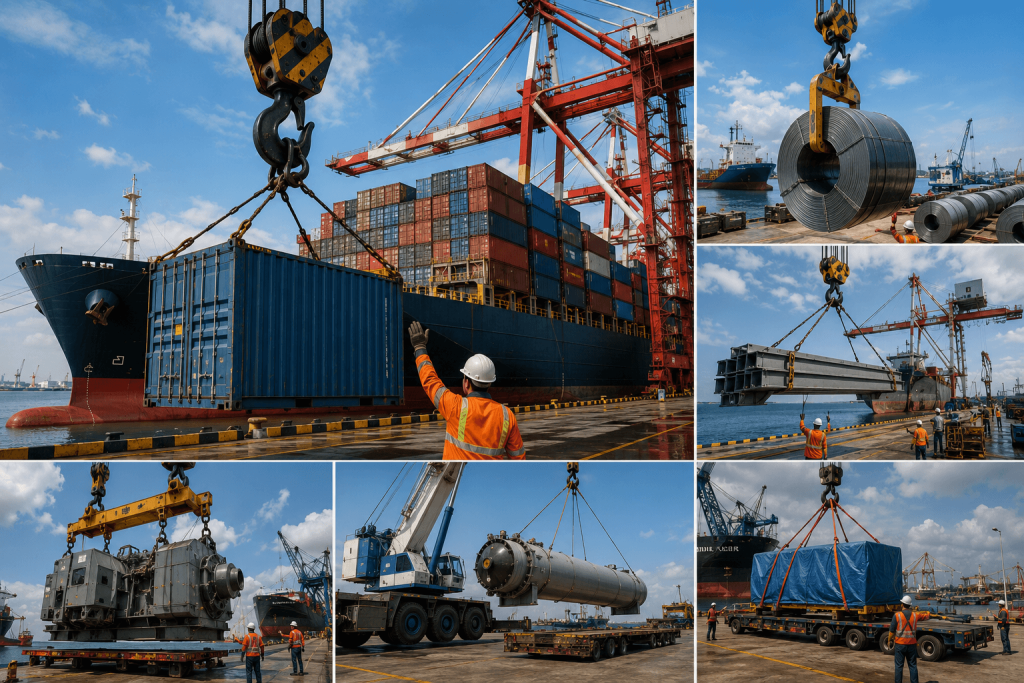 ứng dụng của móc cẩu trong cảng biển