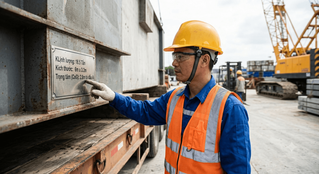 xác định trọng tải hàng hóa
