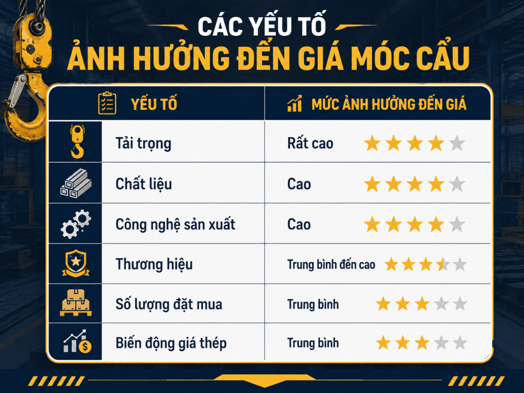 các yếu tố ảnh hưởng đến gia móc cẩu