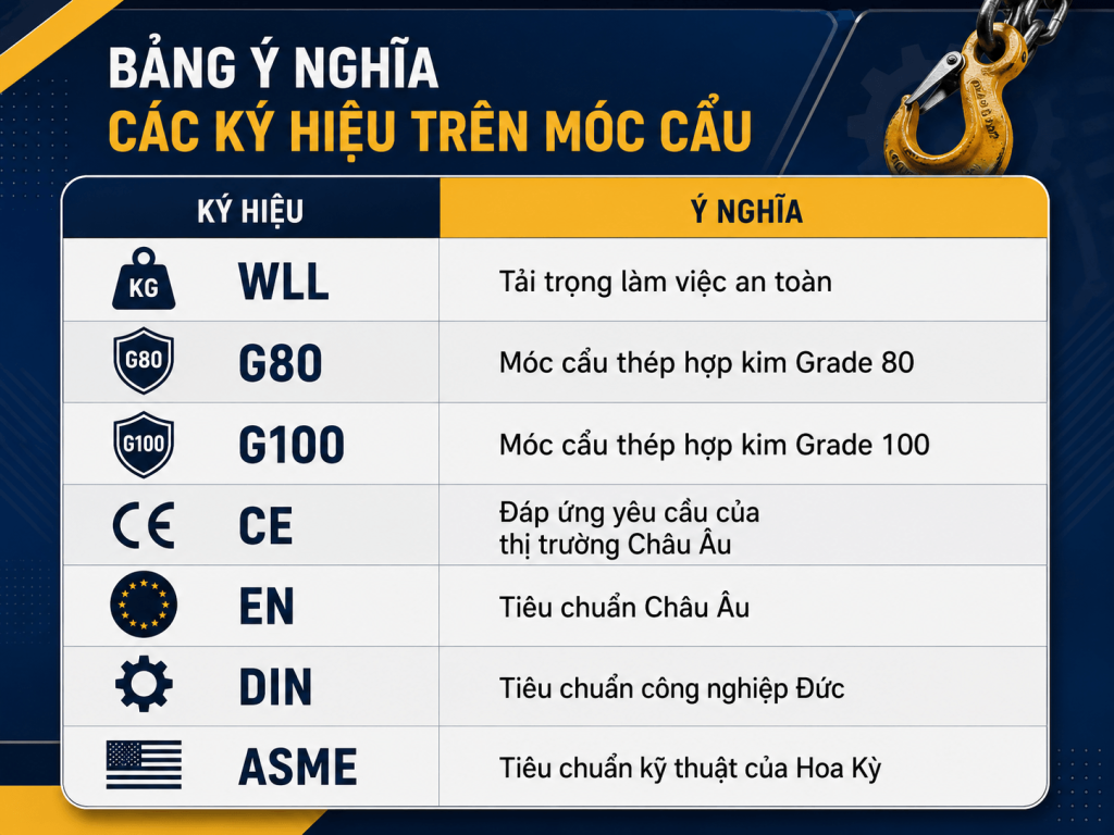 ý nghĩa các ký hiệu trên móc cẩu
