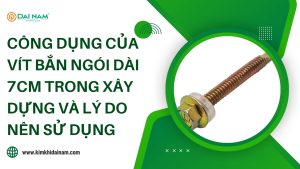 Công dụng của vít bắn ngói dài 7cm trong xây dựng và lý do nên sử dụng